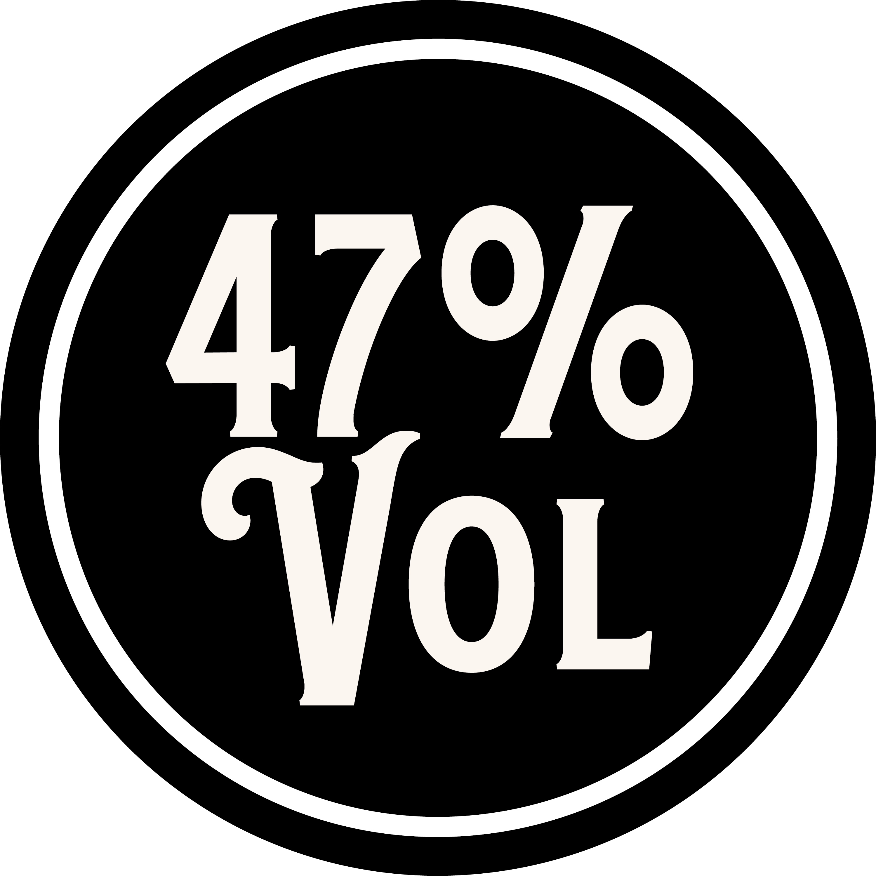 Badge 47 % vol.