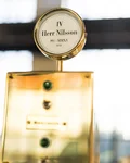 Brass nameplate on a Monkey 47 copper still
