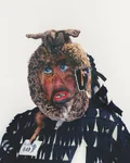 Urzel of Sachsenheim carnival figure with straw costume and mask