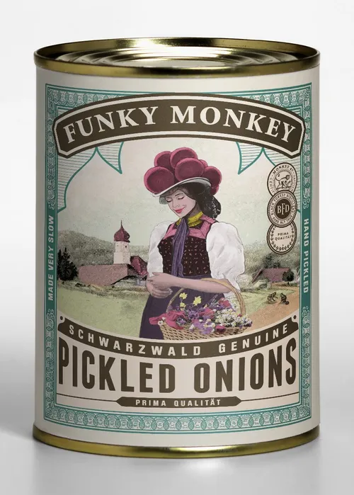 Funky Monkey pickled onions can mockup