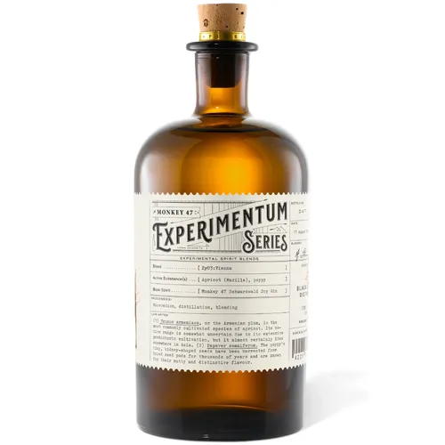 Monkey 47 Experimentum Series bottle, front label