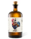 Monkey 47 Experimentum Series bottle with a rooster illustration on the label