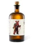 Monkey 47 Experimentum Series Edition 4 bottle with a red-cloaked figure illustration