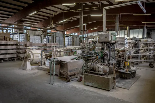 Interior of a Westerwald stoneware factory
