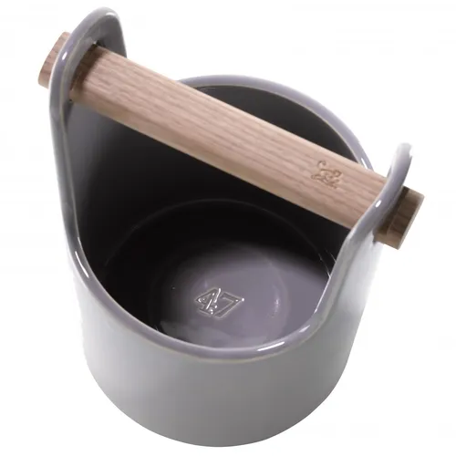 Monkey 47 Cooler ice bucket with wooden handle, seen from above