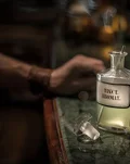 Last Words cocktail with a vintage apothecary bottle