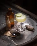 Pegu Club Cocktail with a lime wheel