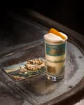 Ramos Gin Fizz with an orange peel
