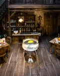 Schwarzendorff Martini in a miniature saloon setting