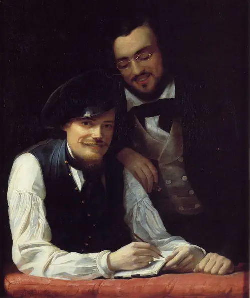 Painting of the Winterhalter brothers